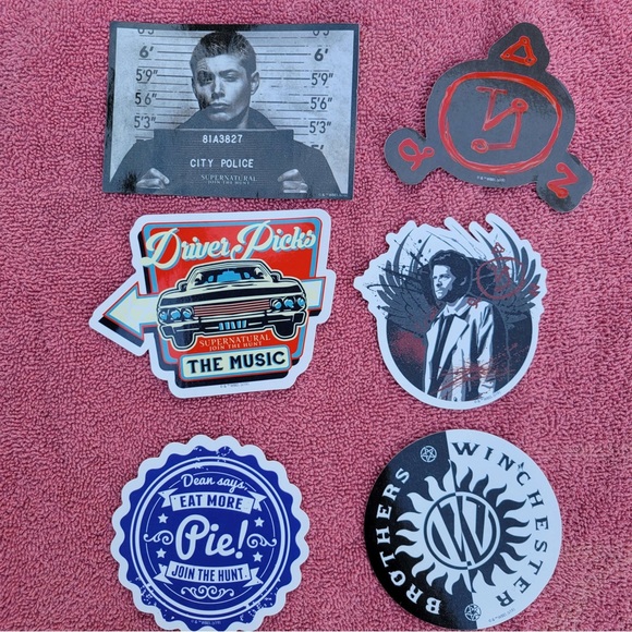 LOT - Various Supernatural Stickers - Picture 2 of 2